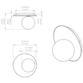 Load image into Gallery viewer, Emma Wall Sconce - Diagram
