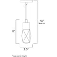 Load image into Gallery viewer, Empire LED Mini Pendant Diagram
