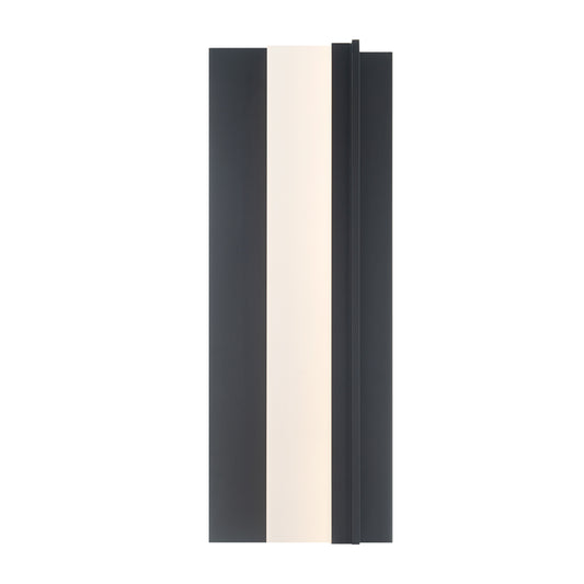 Enigma Large LED Outdoor Wall Sconce - Black Finish