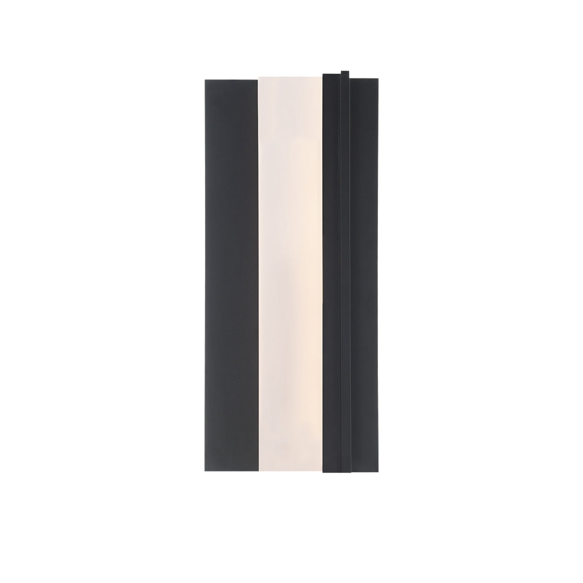 Enigma Medium LED Outdoor Wall Sconce - Black Finish