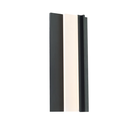 Enigma Medium LED Outdoor Wall Sconce - Black Finish