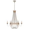 Load image into Gallery viewer, Entellina Chandelier - Vintage White/Gild Finish
