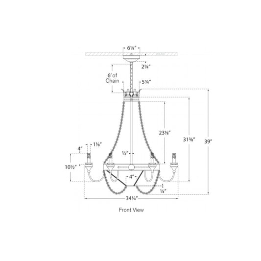 Entellina Chandelier - Diagram