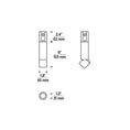 Load image into Gallery viewer, Entra 2" LED Adjustable Cylinder Conduit Mount - Diagram
