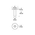 Load image into Gallery viewer, Entra 2" LED Fixed Cylinder Surface Mount - Diagram
