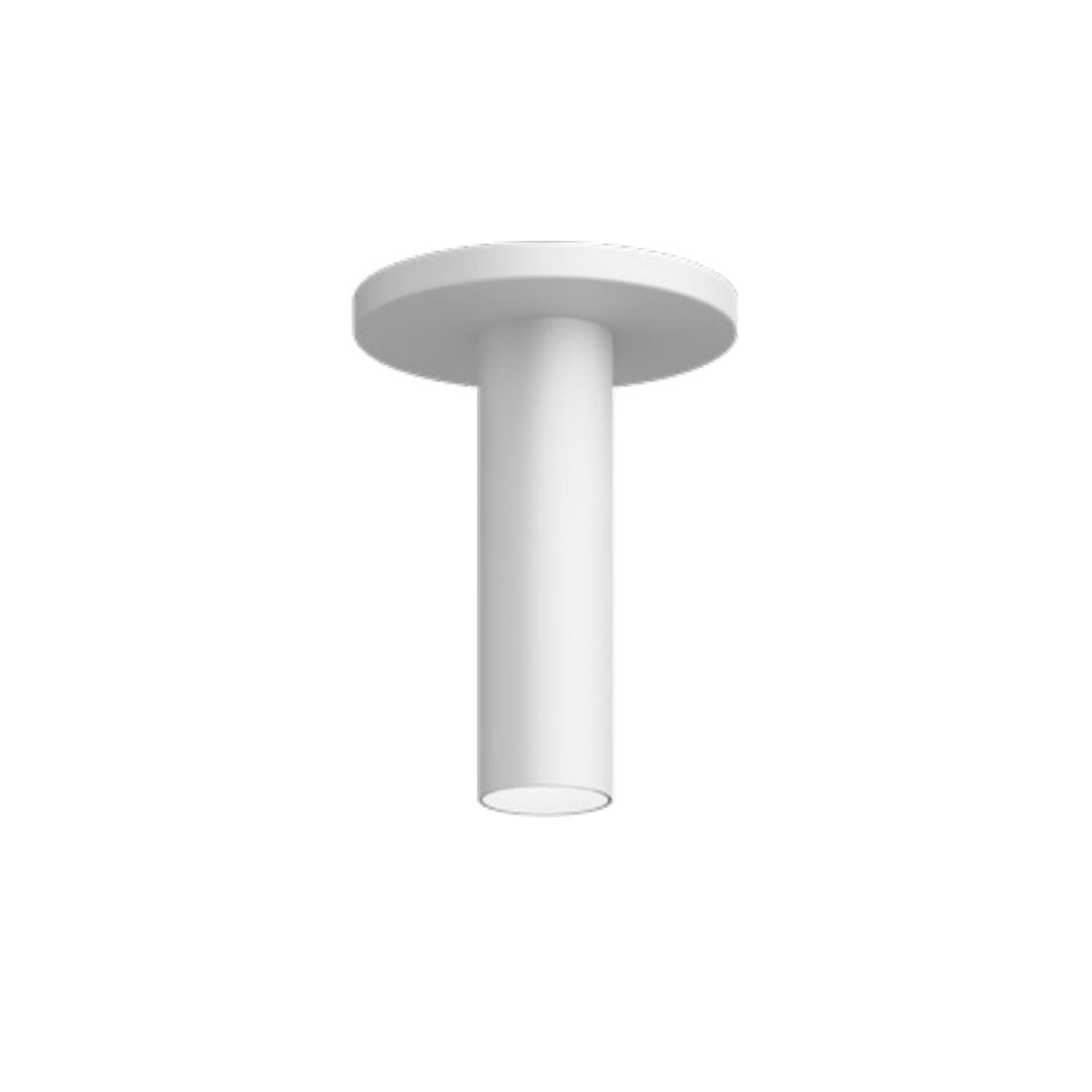 Entra 2" LED Fixed Cylinder Surface Mount - White Finish