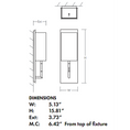 Load image into Gallery viewer, Epoch Wall Light - Diagram
