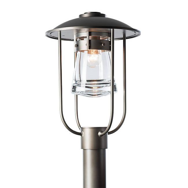 Erlenmeyer Outdoor Post Light - Coastal Burnished Steel Finish