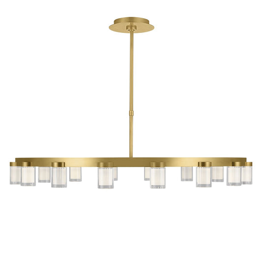 Esfera Large Chandelier - Natural Brass Finish