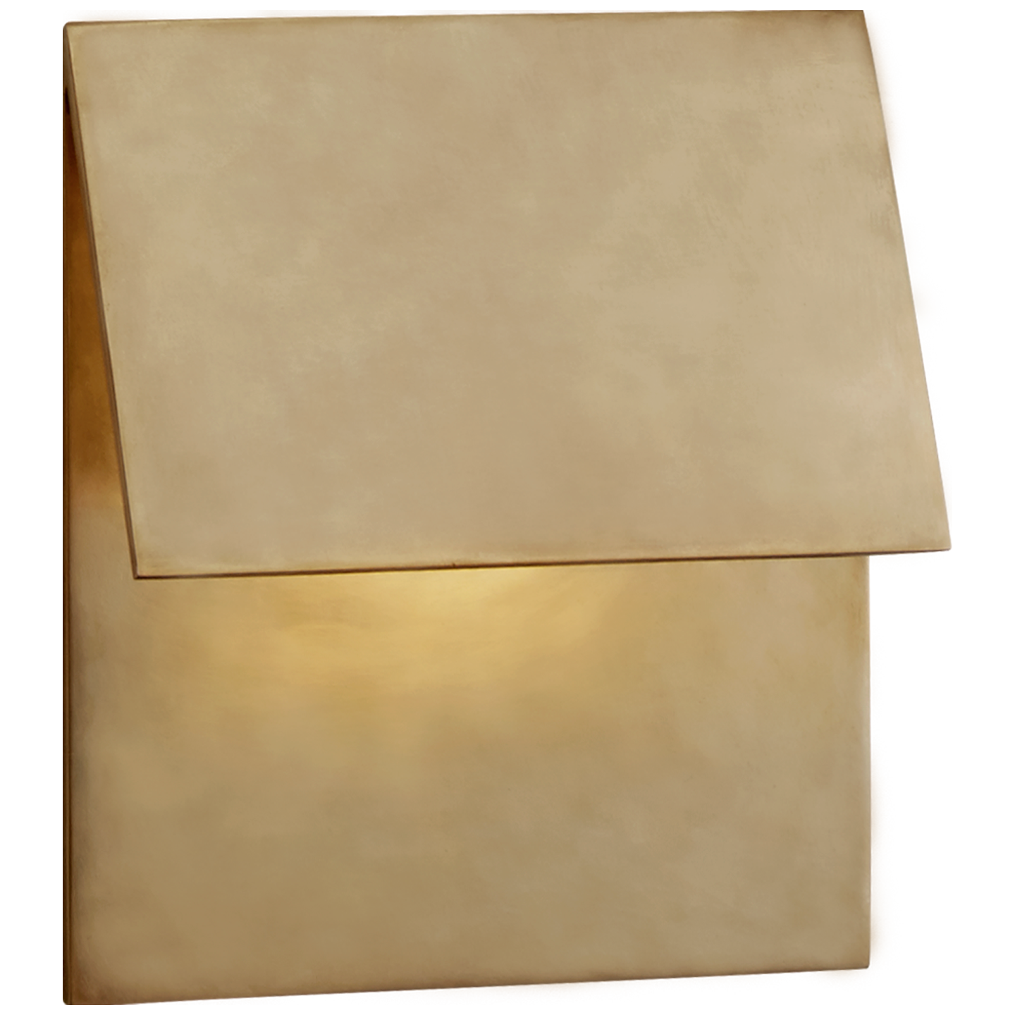 Esker Single Fold Sconce - Antique Burnished Brass