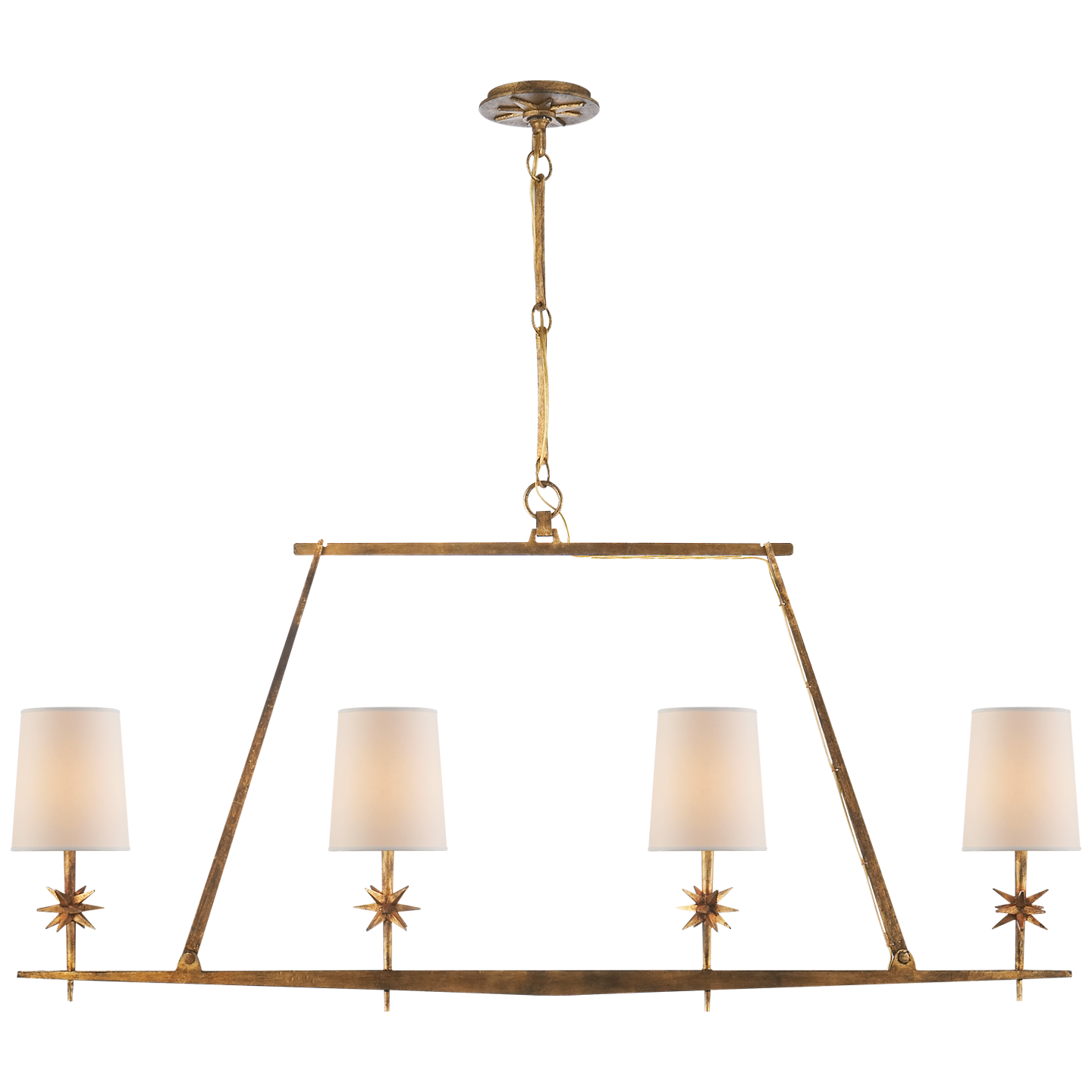 Etoile Linear Chandelier - Gild Finish