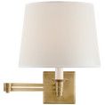 Load image into Gallery viewer, Evans Swing Arm Sconce - Natural Brass Finish
