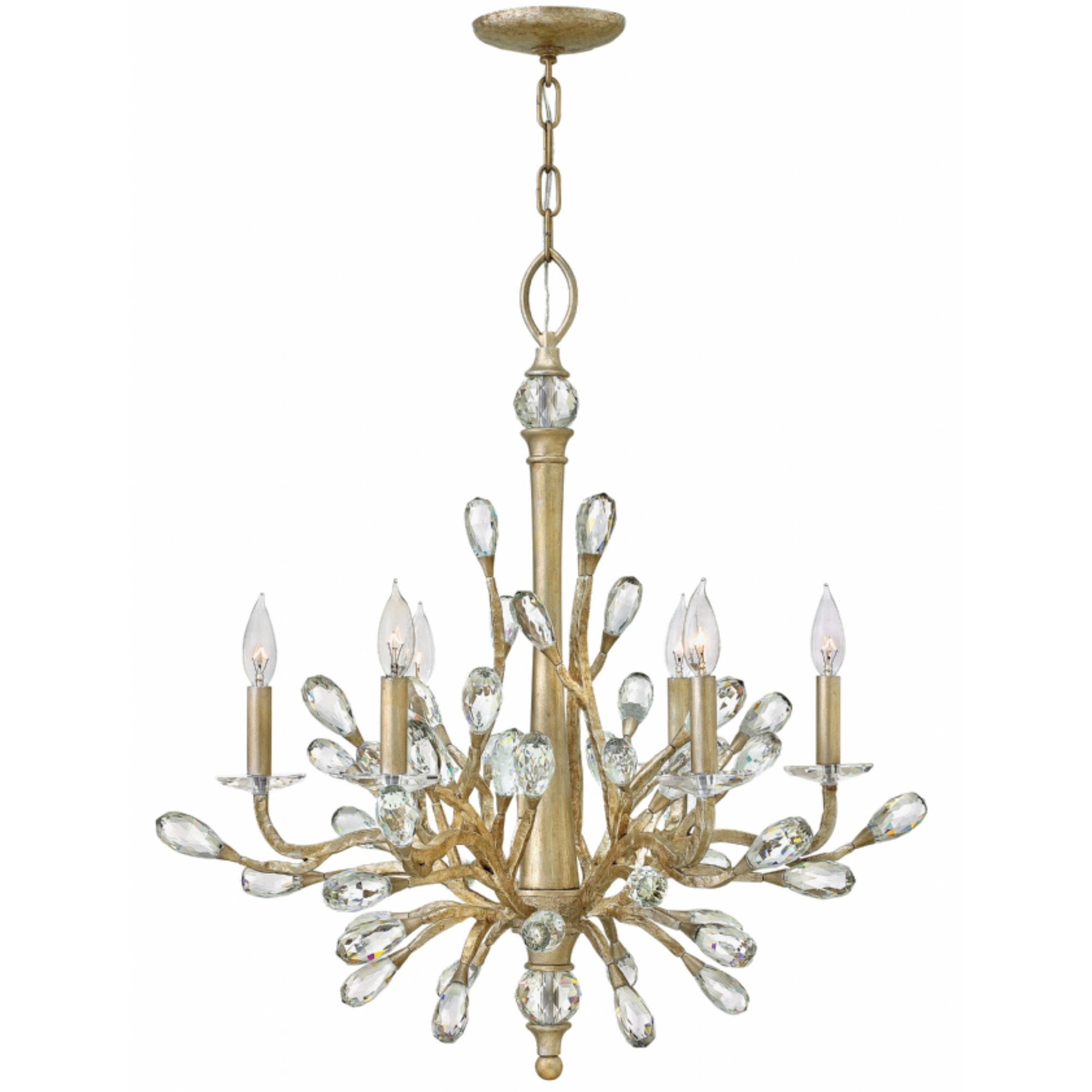 Eve Small Chandelier - Champagne Gold