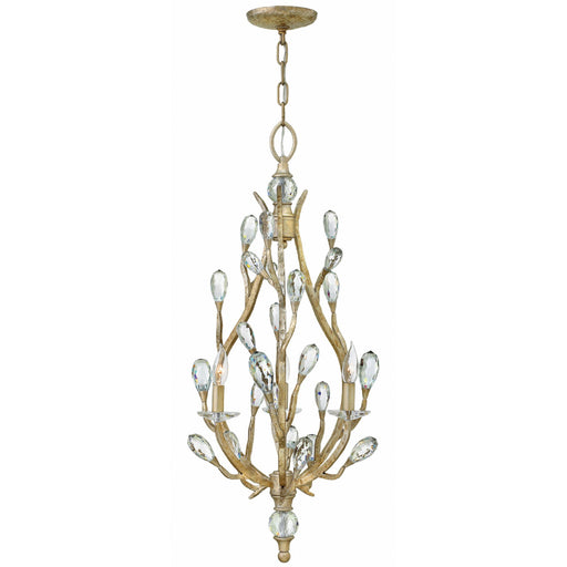 Eve Narrow Chandelier - Gold Champagne