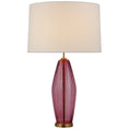 Load image into Gallery viewer, Everleigh Medium Fluted Table Lamp - Orchid Glass
