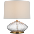 Load image into Gallery viewer, Everleigh Medium Fluted Table Lamp - Clear Glass
