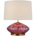 Load image into Gallery viewer, Everleigh Medium Fluted Table Lamp - Orchid Glass
