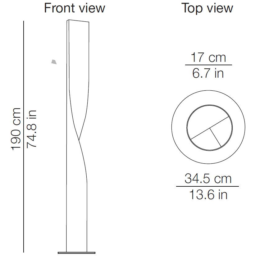 Evita Floor Lamp - Diagram