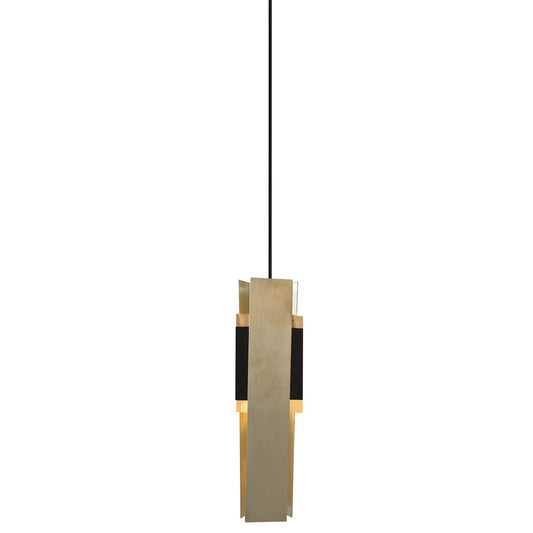 Excalibur Pendant - Sand Black/Brushed Brass Finish