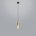 Load image into Gallery viewer, Excalibur Pendant - Sand Black/Brushed Brass Finish
