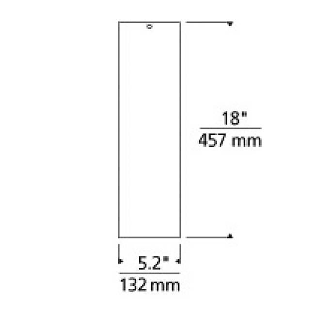 Exo 18" LED Flush Mount - Diagram