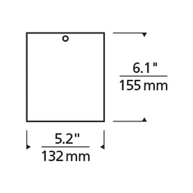 Exo 6" LED Flush Mount - Diagram