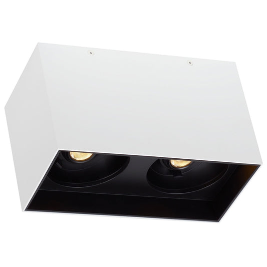 Exo Dual Ceiling Light - Matte White/Black Finish