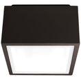 Load image into Gallery viewer, Bloc Outdoor LED Flush Mount Ceiling Light - Bronze Finish
