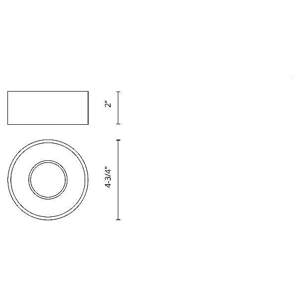 FM1020 LED Flushmount - Diagram