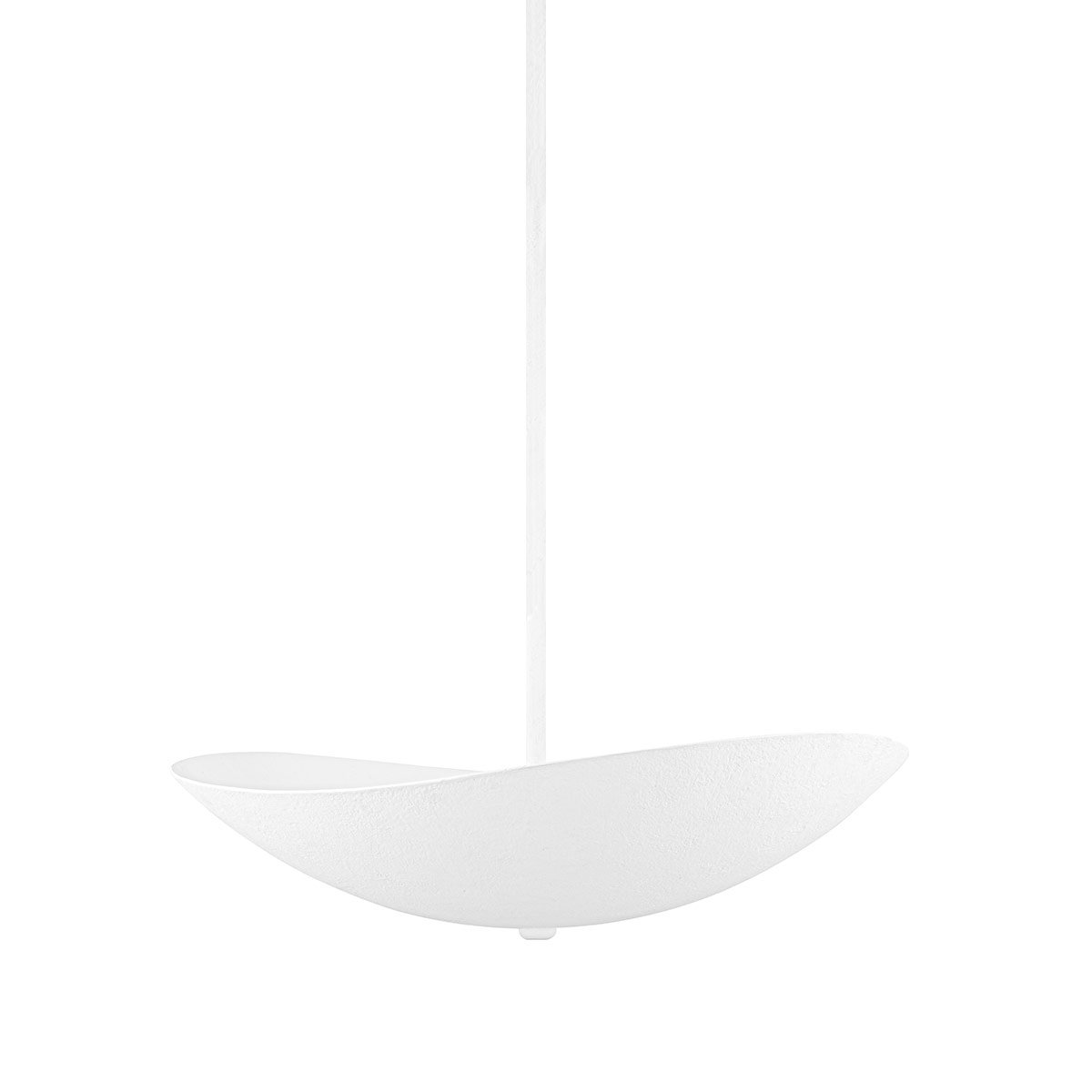 Fabius Small Pendant - Plaster White Finish