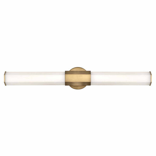 Facet Large LED Bath Bar - Heritage Brass Finish