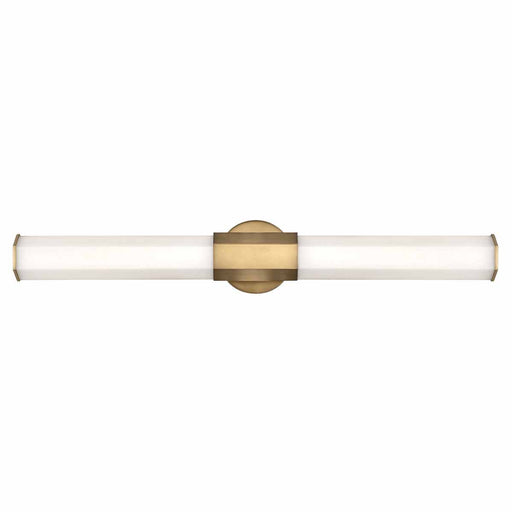 Facet Large LED Bath Bar - Heritage Brass Finish