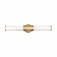 Load image into Gallery viewer, Facet Medium LED Bath Bar - Heritage Brass Finish
