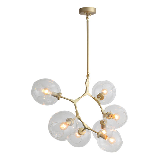 Fairfax Round Chandelier - Brushed Brass Finish