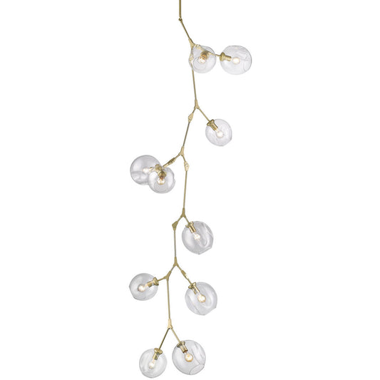 Fairfax Vertical Chandelier - Brushed Brass Finish