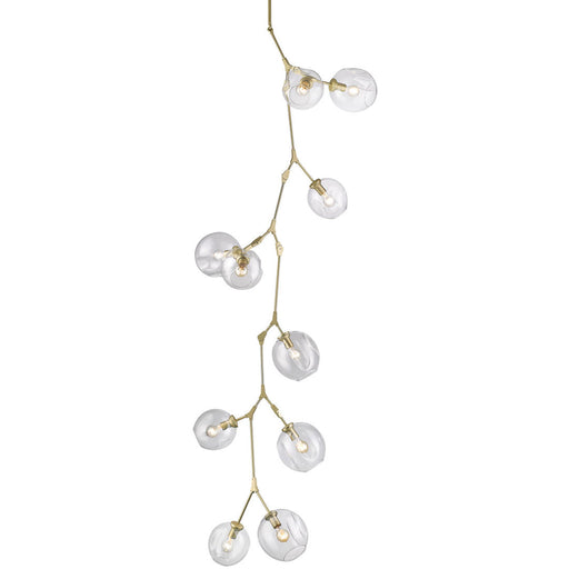 Fairfax Vertical Chandelier - Brushed Brass Finish