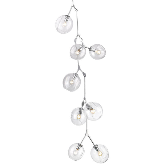 Fairfax Vertical Chandelier - Matte Chrome Finish