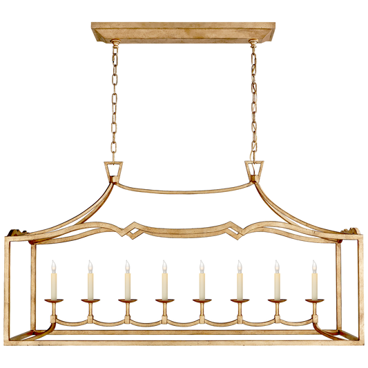 Fancy Darlana Large Linear Pendant - Gilded Iron Finish