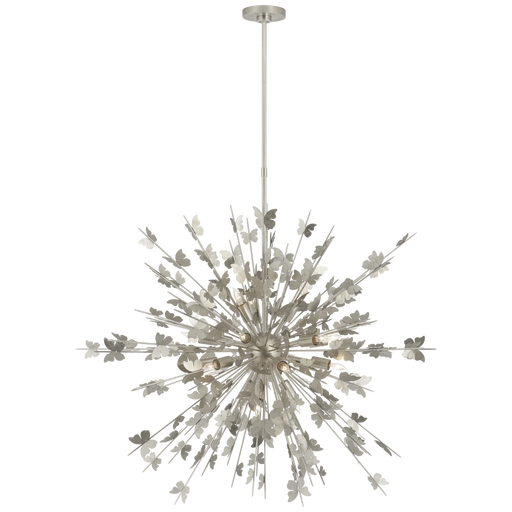 Farfalle Large Chandelier - Burnished Silver Leaf Finish