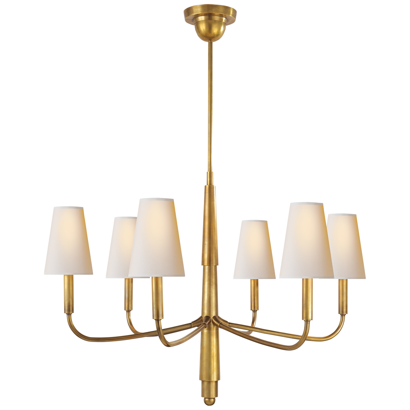 Farlane Small Chandelier - Hand-Rubbed Antique Brass