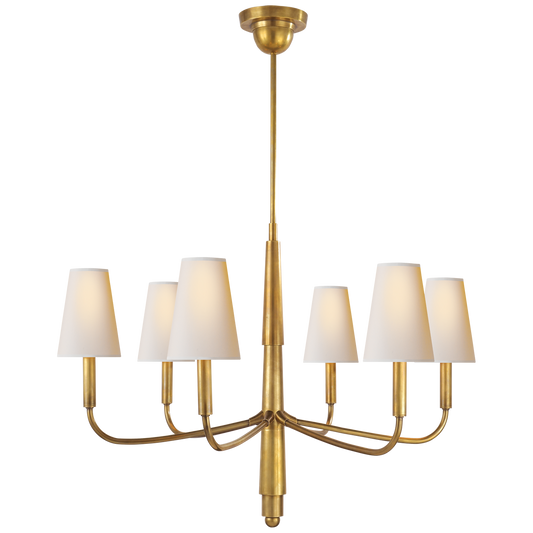 Farlane Small Chandelier - Hand-Rubbed Antique Brass