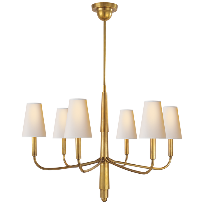 Farlane Small Chandelier - Hand-Rubbed Antique Brass