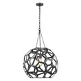 Load image into Gallery viewer, Feccetta Large Pendant - Midnight Black Finish
