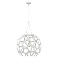 Load image into Gallery viewer, Feccetta Large Pendant - Paper Mache White Finish
