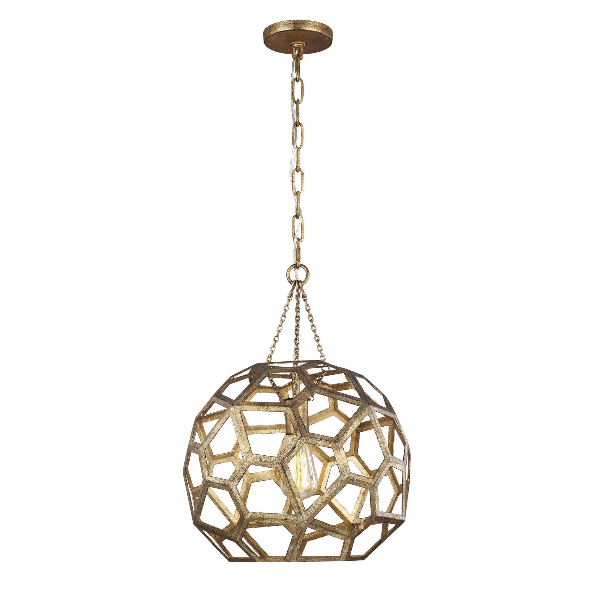 Feccetta Medium Pendant - Antique Gild Finish