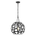 Load image into Gallery viewer, Feccetta Medium Pendant - Midnight Black Finish
