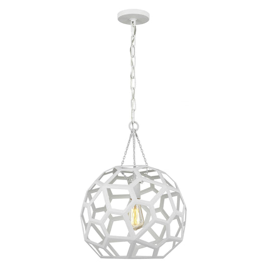 Feccetta Medium Pendant - Paper Mache White Finish