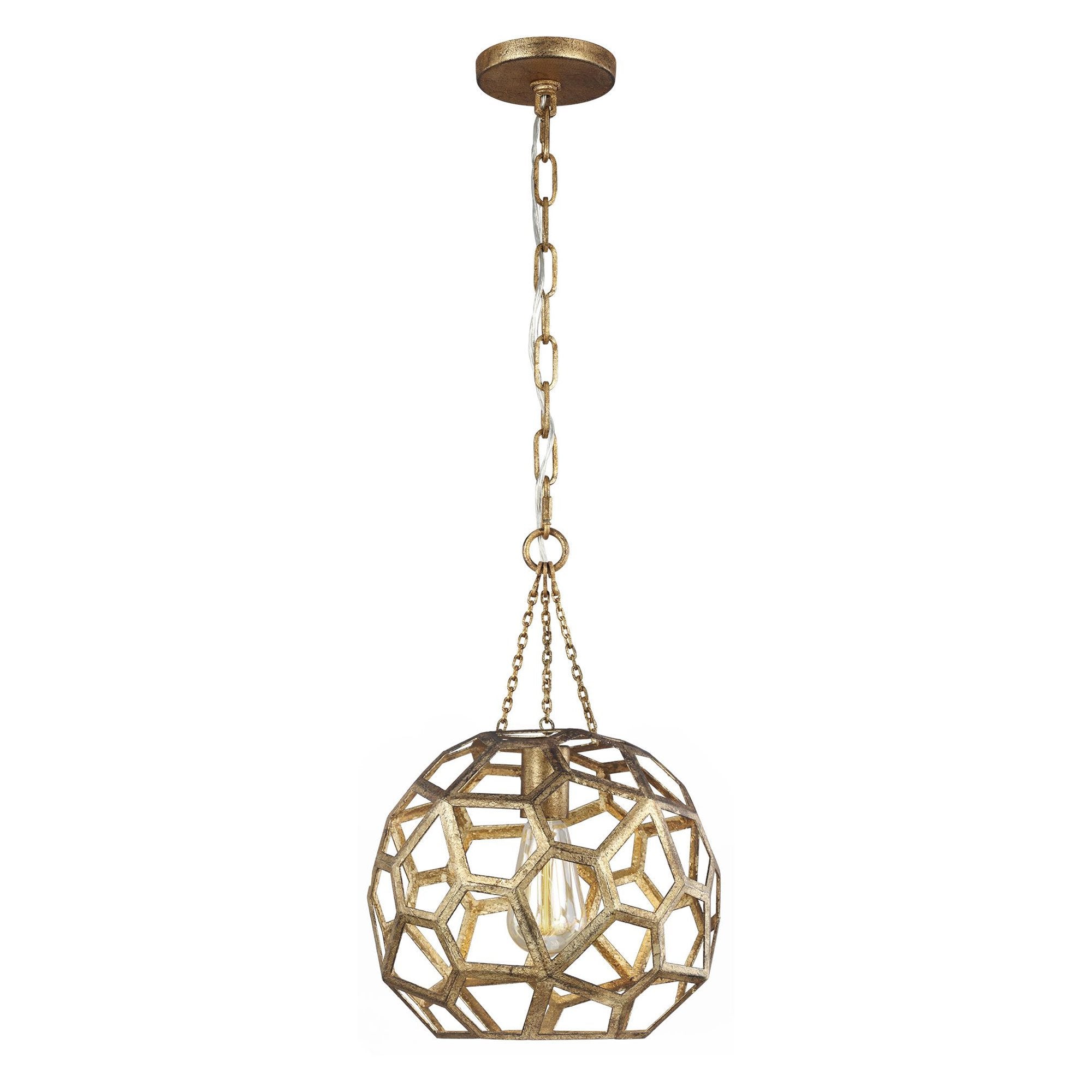 Feccetta Small Pendant - Antique Gild Finish