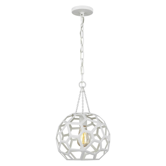 Feccetta Small Pendant - Paper Mache White Finish