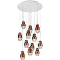 Load image into Gallery viewer, Fedora LED 12-Light Pendant - Bronze Finish
